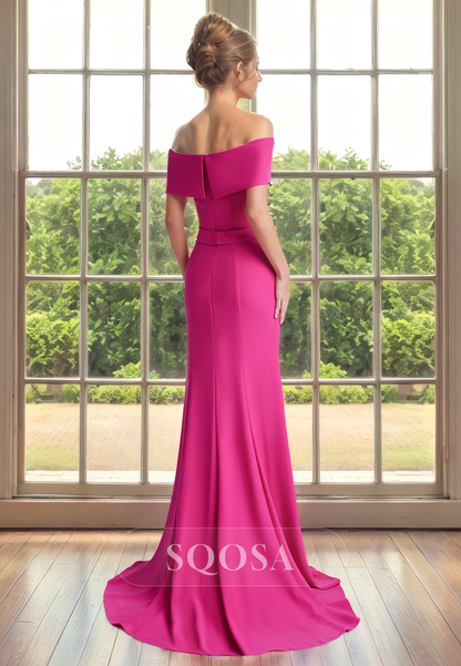 Sheath Strapless Elegant Mother of the Bride Dress Long Cocktail Dress